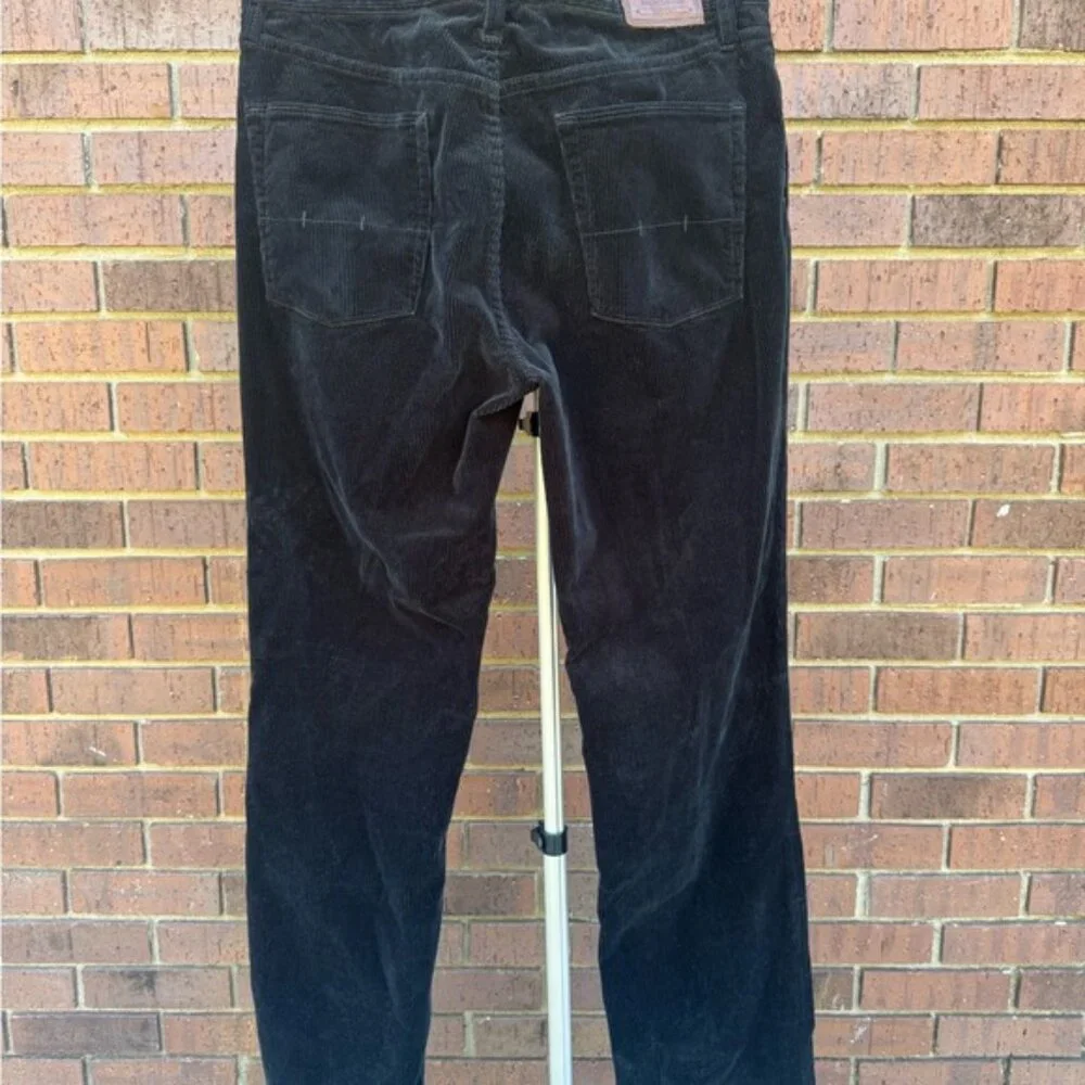 Polo Ralph Lauren Black Corduroy Pants Mens Size 34x32 Classic Straight EUC - Picture 9 of 13